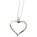 Collana Cuore Rosa In Argento 7-10 Micron - Foto miniatura 2