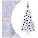 Albero di Natale artificiale Bianco 120 cm PVC e Acciaio - Foto miniatura 1