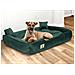 130x105 cm Letto per cani in velluto verde scuro impermeabile - Foto miniatura 5