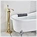 Rubinetto per vasca da bagno indipendente, Blackswan, tipo M88, modello oro lucido, misura 98 cm - Foto miniatura 4