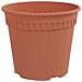 Vaso Rotondo per Fiori 24 pcs Rosso Mattone Ø 17 x 14 cm - Foto miniatura 5