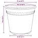 Vaso Rotondo per Fiori 24 pcs Rosso Mattone Ø 17 x 14 cm - Foto miniatura 9