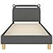 Struttura letto bambini con testata Grigio scuro 90 x 190 cm - Foto miniatura 5