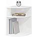 Tavolino Bianco Lucido 39,7 x 39,7 x 60 cm Legno multistrato - Foto miniatura 3