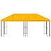 Gazebo con pareti laterali 6 x 3 m Giallo Poliestere e Acciaio - Foto miniatura 3