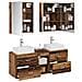 Set di mobili per il bagno 5 pcs Legno antico - Foto miniatura 3
