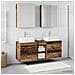 Set di mobili per il bagno 5 pcs Legno antico - Foto miniatura 4