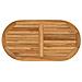 Piano del tavolo Ovale Legno di teak solido Naturale - Foto miniatura 1
