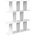 Scaffale da parete Bianco 80 x 20 x 96 cm Legno ingegnerizzato - Foto miniatura 1