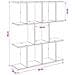 Scaffale da parete Bianco 80 x 20 x 96 cm Legno ingegnerizzato - Foto miniatura 8