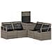 Set di divani 5 pz Grigio e Grigio Scuro - Foto miniatura 7
