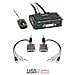 KVM Switch Compact USB Audio DVI, 2 Porte - Foto miniatura 1