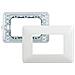 Placca / Supporto Matix 3 Posti Bianco - Foto miniatura 1