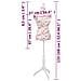 Busto Sartoriale Donna Bianco con Rose - Manichino Femminile - Foto miniatura 3