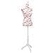 Busto Sartoriale Donna Bianco con Rose - Manichino Femminile - Foto miniatura 1