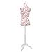 Busto Sartoriale Donna Bianco con Rose - Manichino Femminile - Foto miniatura 4