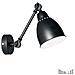 Lampada Da Parete Newton Ap1 Nero Max 1 X 60w E27 - 240v - Foto miniatura 1