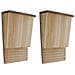 Set 2 Pz Casetta Nido Per Pipistrelli 22 X 12 34 Cm - Foto miniatura 1