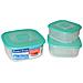 Set 3 Frigo Box Quadri Contenitori Per Alimenti - Foto miniatura 1