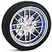 Orologio Da Parete Muro Design Pneumatico Auto Ruota Con Luce Led Diametro 35 Cm - Foto miniatura 1
