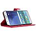 Custodia Compatibile Con Samsung Galaxy A8 2015 In Rosso Carminio - Coperchio Protettiva Con Chiusura Magnetica, Funzione Stand E Tasca Per Le Carte - Foto miniatura 4