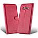 Custodia Compatibile Con Samsung Galaxy A8 2015 In Rosso Carminio - Coperchio Protettiva Con Chiusura Magnetica, Funzione Stand E Tasca Per Le Carte - Foto miniatura 6