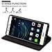 Custodia Compatibile Con Huawei P9 In Bruno Caffè - Coperchio Protettiva Con Chiusura Magnetica, Funzione Stand E Tasca Per Le Carte - Foto miniatura 3