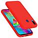 Custodia Compatibile Con Samsung Galaxy M20 In Liquid Rosso - Coperchio Protettivo In Silicone Tpu Flessibile - Foto miniatura 4