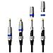 3m (10ft) Xlr Femmina A 14 Di Pollice Jack Cavo Microfono Con Intercambiabili Colorate Loops - Foto miniatura 2