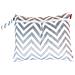 3pcs Dry Bag Pacchetto Wet Per Pannolini Di Stoffa Pannolino Bag Daycare Dellorganizzatore Del Sacchetto Grigio Chevron - Foto miniatura 2