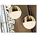 Sospensione A Soffitto Con Globo Led Integrato In Ottone - Foto miniatura 5