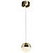 Sospensione A Soffitto Con Globo Led Integrato In Ottone - Foto miniatura 9