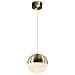 Sospensione A Soffitto Con Globo Led Integrato In Ottone - Foto miniatura 1