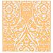 Tappeto Da Esterni Arancione E Bianco 160x230 Cm In Pp - Foto miniatura 4