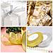 Organza Gift Wrap Nastro 44 M Oro E Il Nastro Dargento Per Il Natale Regalo Di Ringraziamento Del Mestiere - 2 Rotolo X 22m - Foto miniatura 4