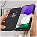 Custodia Samsung Galaxy A22 5g Portafoglio Funzione Supporto Video Nera - Foto miniatura 5