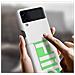 Custodia Silicone Cover Con Cinturino Samsung Ef-gf711twegww Per Galaxy Z Flip 3 2021 Sm-f711 Bianco - Foto miniatura 4