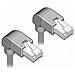 85858 Cavo Di Rete Grigio 0,5 M Cat5e Sf /utp [s-ftp] (Cat5e Network Cable, Angled Down /angled Down, 0.5m - - Foto miniatura 3