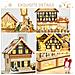 Calendario Dell'avvento In Legno Con 24 Cassetti Decorazione Con Villaggio Di Natale E Luci, 44x10x37cm - Legno - Foto miniatura 8