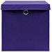 Contenitori con Coperchi 4 pz 28x28x28 cm Viola - Foto miniatura 5