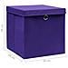 Contenitori con Coperchi 4 pz 28x28x28 cm Viola - Foto miniatura 6