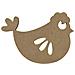 Pollo Di Legno Mdf Per Decorare - 15 Cm - Foto miniatura 1