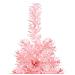 Albero Natale Artificiale Sottile A Metà E Supporto Rosa 120 Cm - Foto miniatura 8
