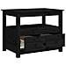 Tavolino Da Salotto Nero 71x49x55 Cm In Legno Massello Di Pino - Foto miniatura 10