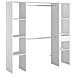 Elysee Armadio A Vista 6 Ripiani, 1 Cassetto, 2 Barre Appendiabiti 180x40x180 - Foto miniatura 5