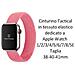 Cinturino Xl 767 Originale Braided String Per Apple Watch 1-2-3-4-5-6-7-se 38 40 41mm Rosa - Foto miniatura 2