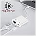 Adattatore Usb-c A Ethernet + Usb-c Carica E Connessione Internet Stabile Bianco - Foto miniatura 2