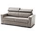 Divano Letto Afra, Divano A 2 Posti, 100% Made In Italy, Sofà Soggiorno Con Apertura Girevole, Con Poggiatesta Regolabili E Braccioli Standard, Cm 180x95h85, Tortora - Foto miniatura 3