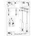 Lampada A Sospensione Lagos 2 Oro Lucido Sl. 1241 - Moderno Lampade A Sospensione Splendore Dorato 90x30x6 Cm - Foto miniatura 6