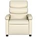 Poltrona Reclinabile Crema In Similpelle - Foto miniatura 2